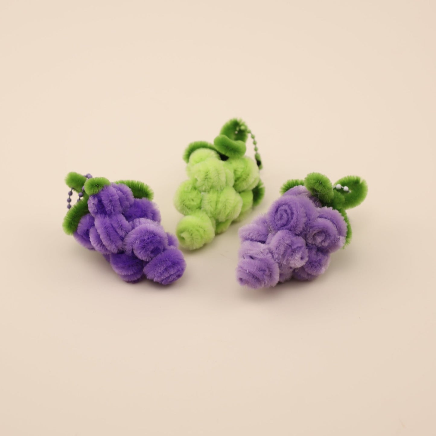 Grape Trio Bag Charms DIY Kit