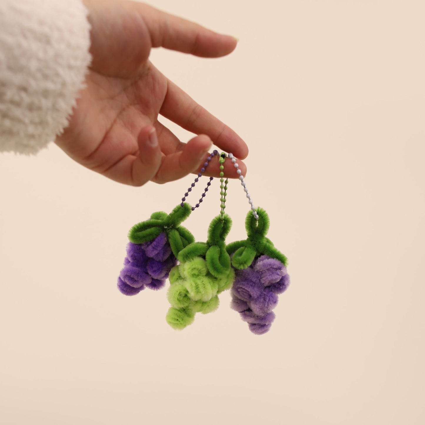 Grape Trio Bag Charms DIY Kit