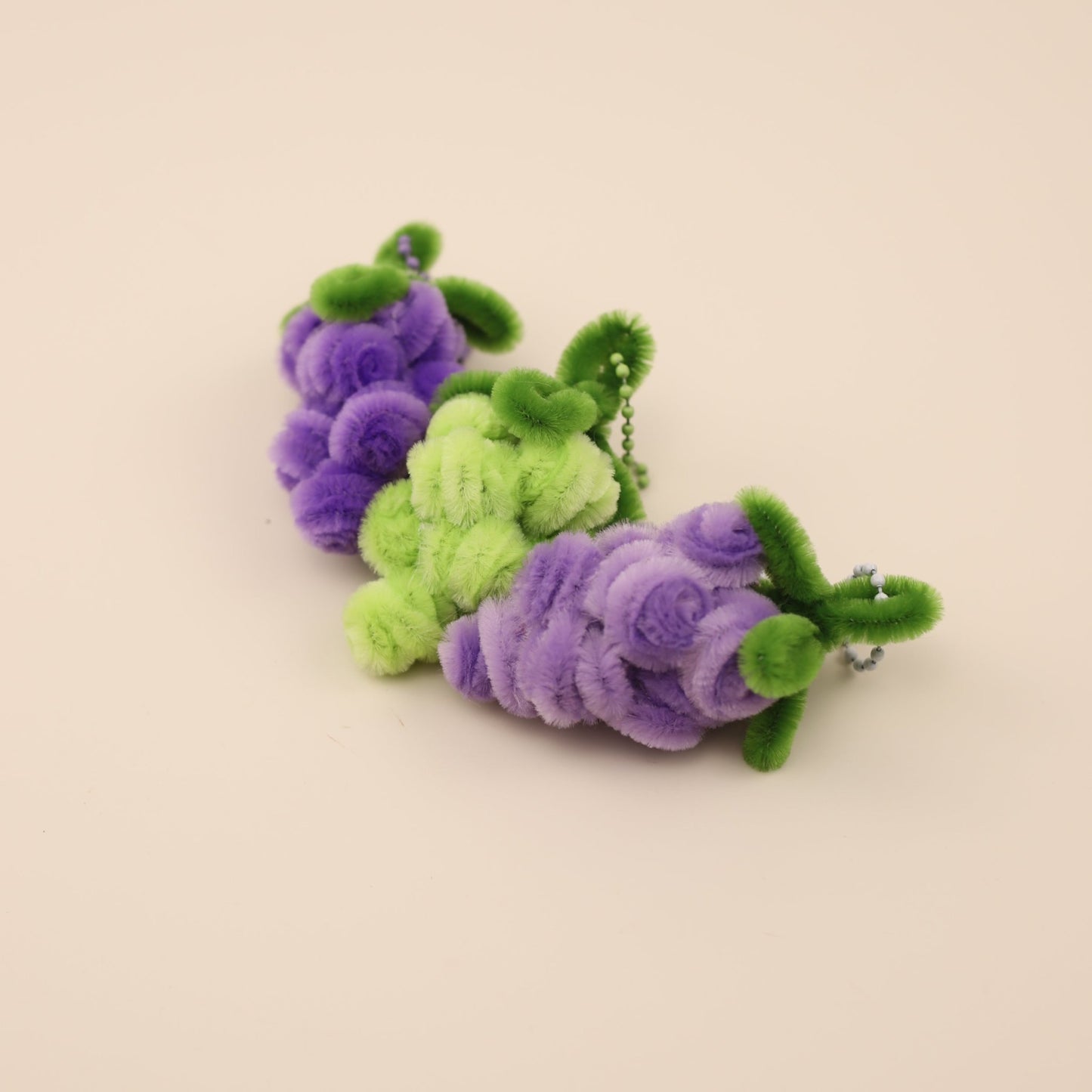 Grape Trio Bag Charms DIY Kit