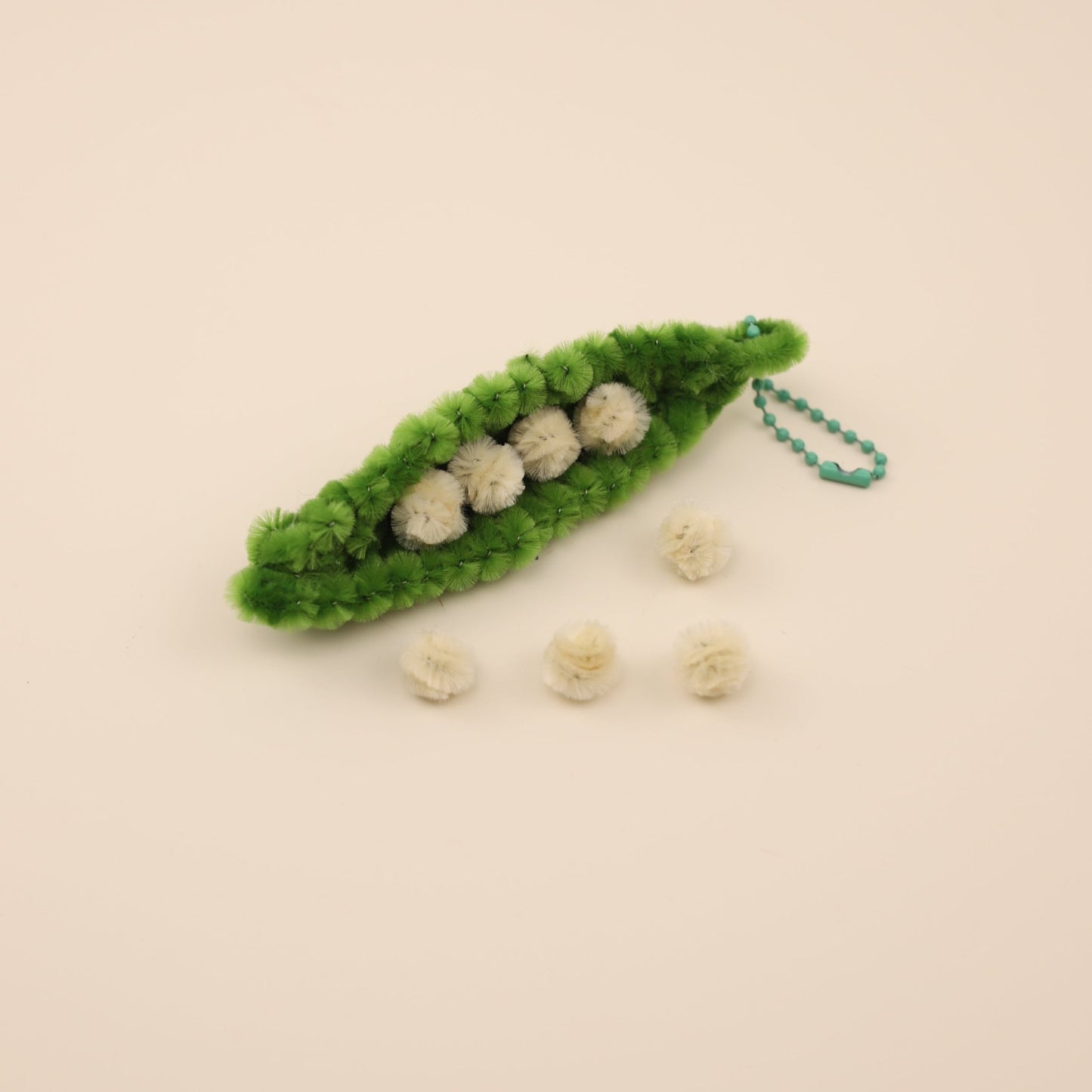 Green Pea Bag Charm DIY Kit