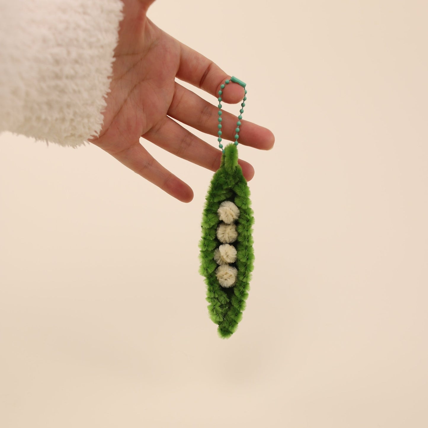 Green Pea Bag Charm DIY Kit